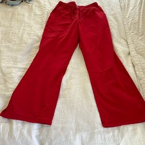 AmazonBasics red scrub pants